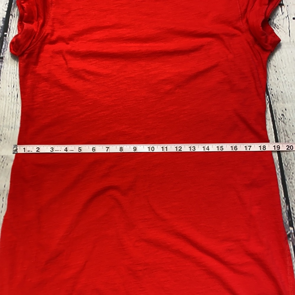 BANANA REPUBLIC Red Dress Size: Large/Petite - Picture 9 of 17